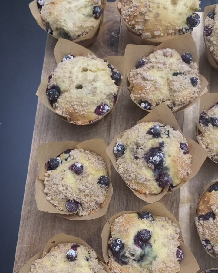 Lemon Blueberry Streusel Muffins Box of 12